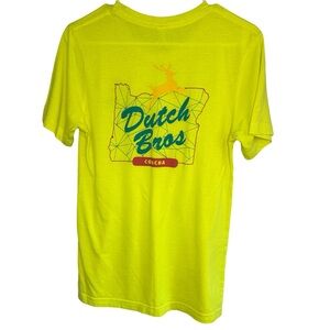 Dutch Bros Coffee NEON Yellow COACHA OREGON Deer SMALL RARE VINTAGE